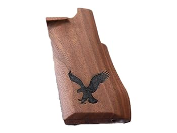 木製トイガングリップ 金属エンブレム付き 木製トイガングリップ 金属エンブレム付き 木製トイガングリップ